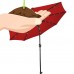 Deluxe Solar Powered LED Lighted Patio Umbrella - 8' - by Trademark Innovations (Red)   555284548